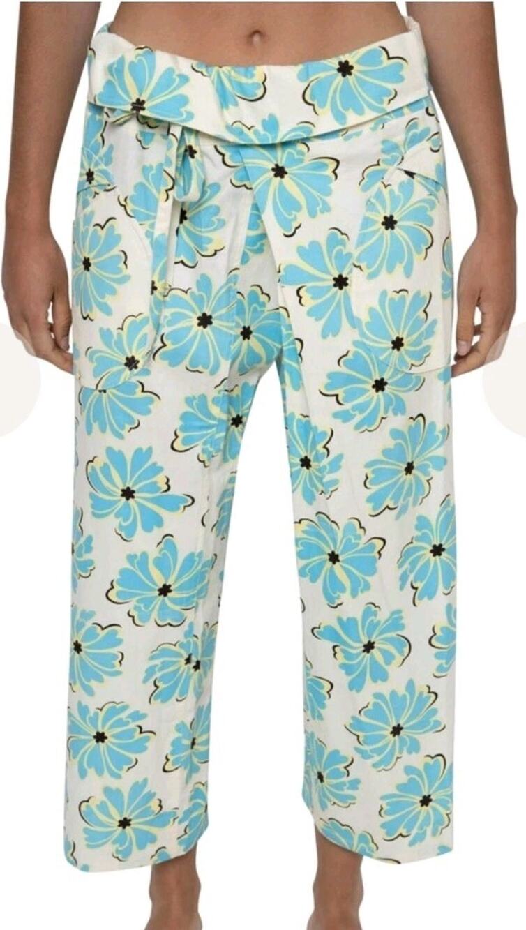 Gimaguas Oahu Pants Flower Blue Size Large